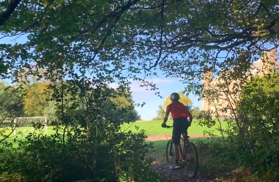 mountain bike track at slindon college